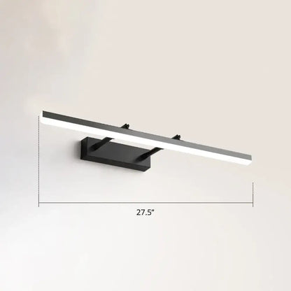 Modern black pivoting bar led wall mount – bedroom vanity light