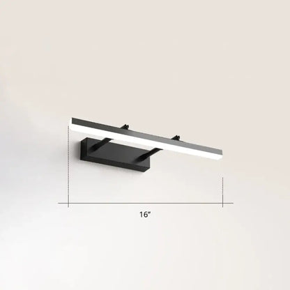 Modern black pivoting bar led wall mount – bedroom vanity light
