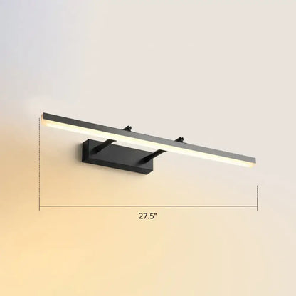 Modern black pivoting bar led wall mount – bedroom vanity light