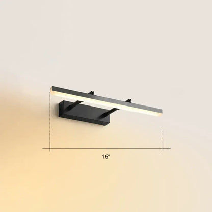 Modern black pivoting bar led wall mount – bedroom vanity light