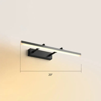 Modern black pivoting bar led wall mount – bedroom vanity light
