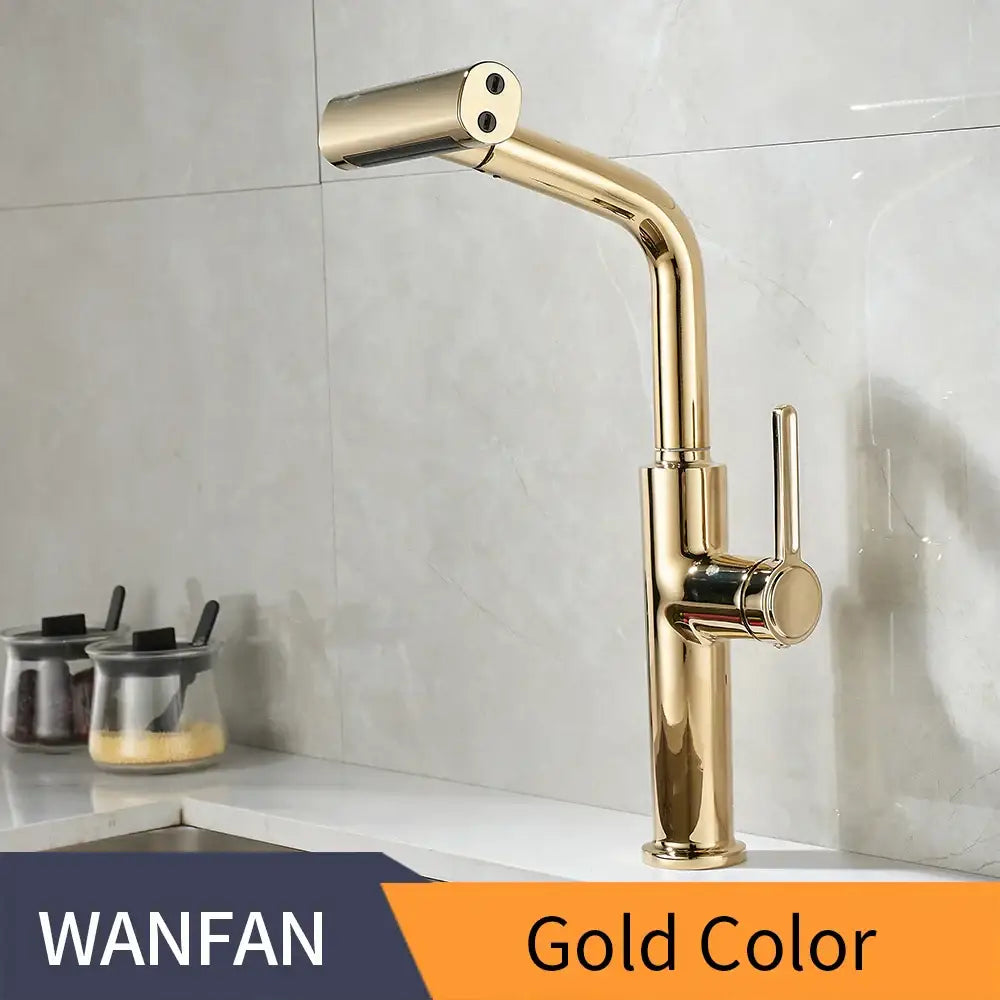 Modern black pull out kitchen faucet with waterfall stream sprayer