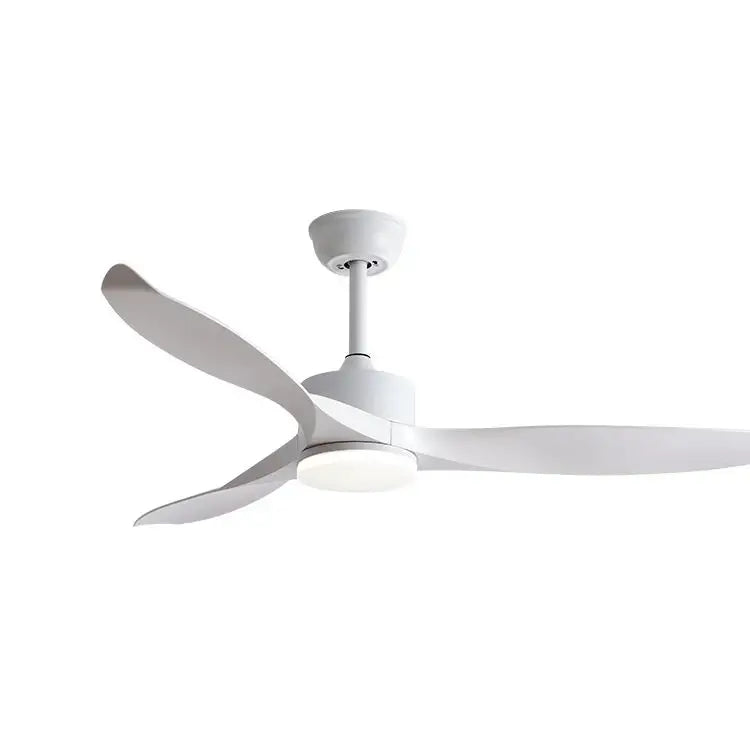 Modern black pure copper ceiling fan with led light and remote control