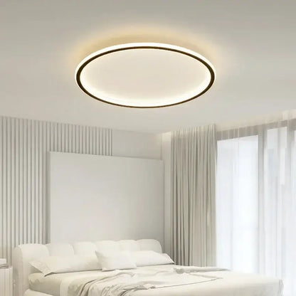 Modern black rectangular led ceiling lamp living room dimmable light