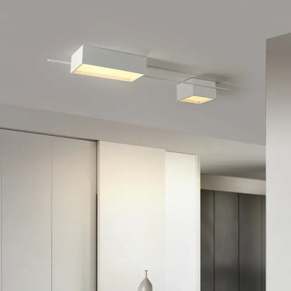Modern black rectangular led ceiling lights for living room decoration