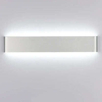 Modern black rectangular led wall lamp for bedroom warm glow