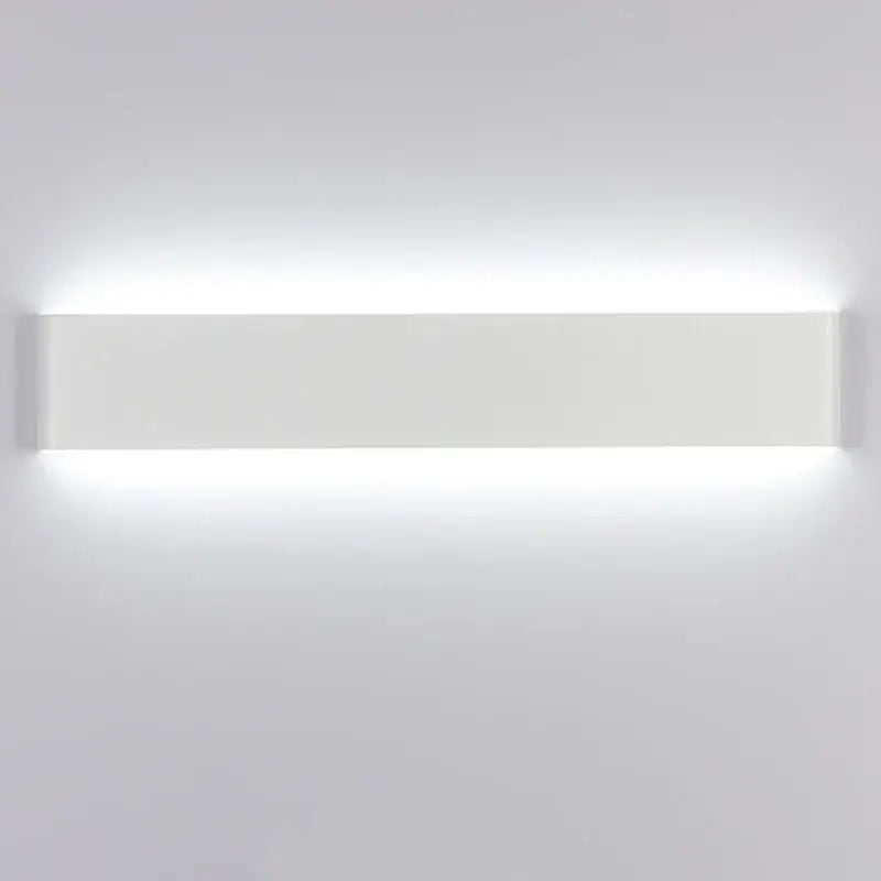 Modern black rectangular led wall lamp for bedroom warm glow