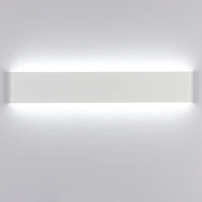 Modern black rectangular led wall lamp for bedroom warm glow
