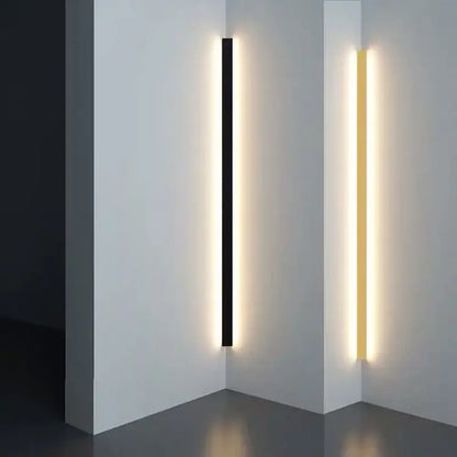 Modern black rectangular led wall lamp living room sconce