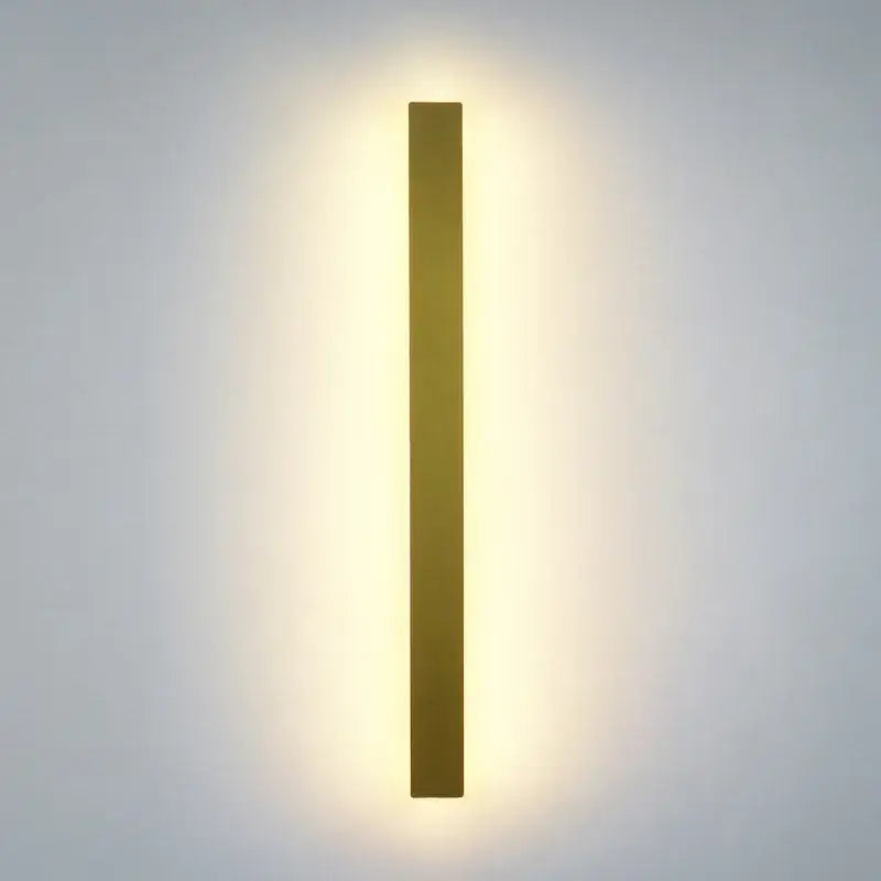 Modern black rectangular led wall light for living room
