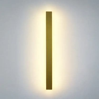 Modern black rectangular led wall light for living room