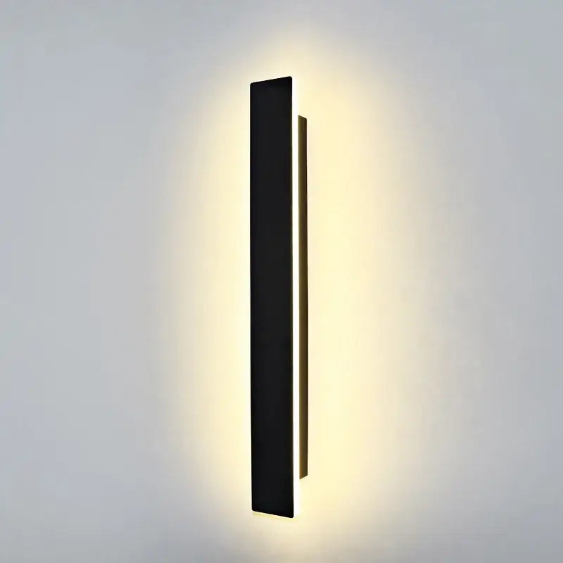 Modern black rectangular led wall light for living room