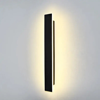 Modern black rectangular led wall light for living room