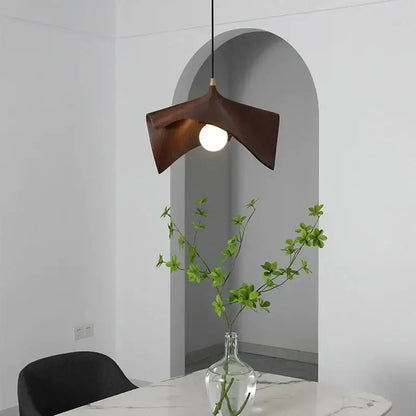 Modern black resin led pendant chandelier for living room