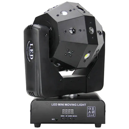 Modern black rgbw laser football light party room moving head