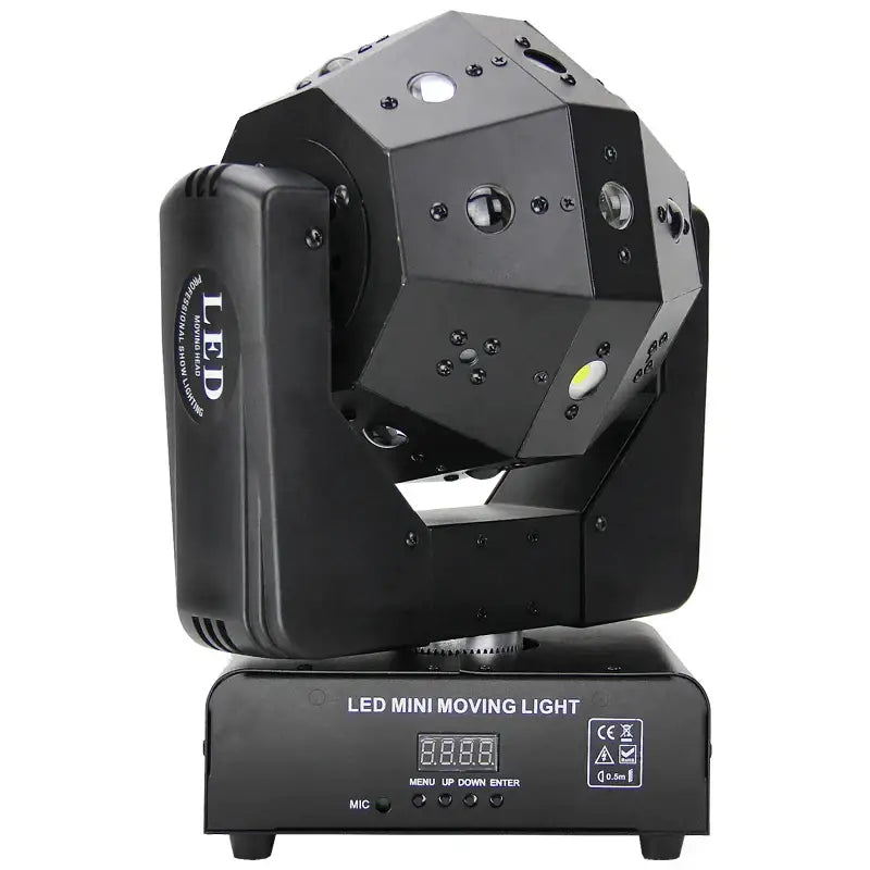 Modern black rgbw laser football light party room moving head