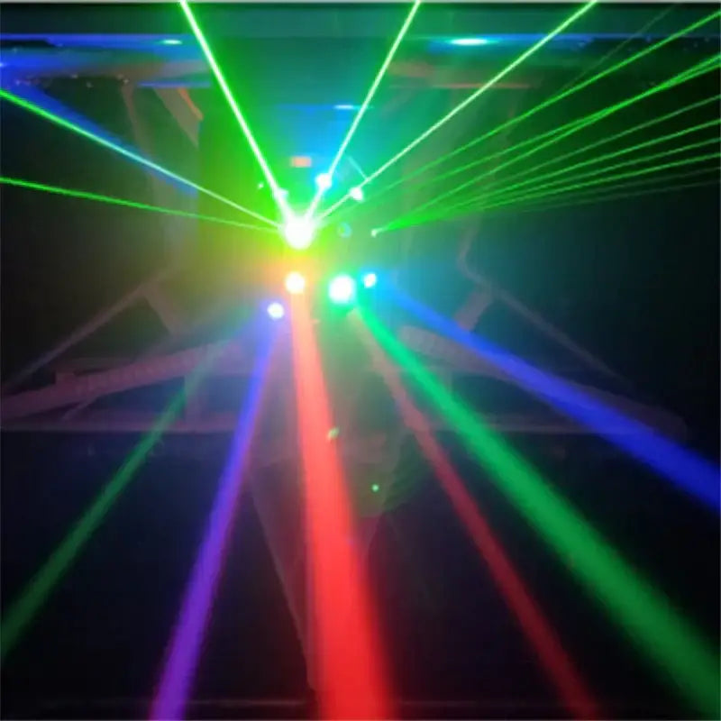 Modern black rgbw laser football light party room moving head