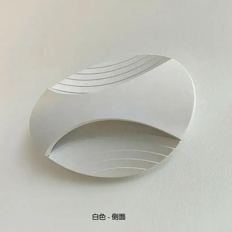 Modern black ribbed led wall lamp for corridor warm amber light