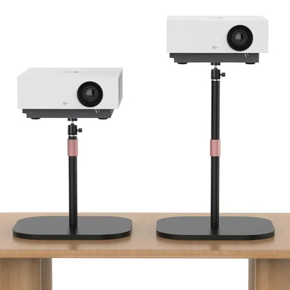 Modern black & rose gold adjustable height monitor stand office accessory