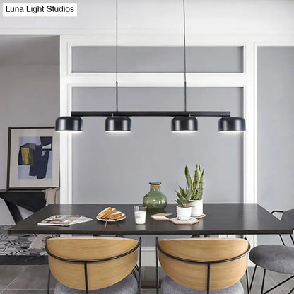 Modern black rose gold diner island lamp dining room pendant light