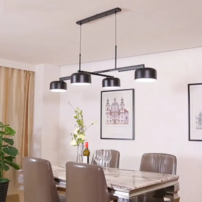 Modern black rose gold diner island lamp dining room pendant light