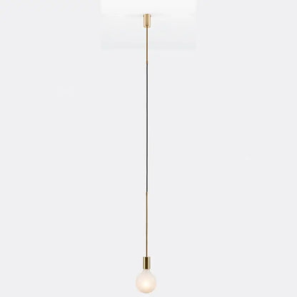 Modern black & rose gold minimalist pendant light dining room