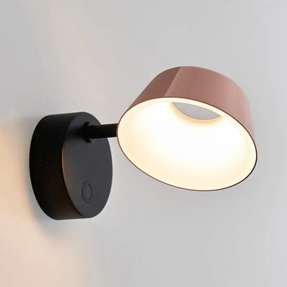Modern black & rose gold sconce light – living room direct wired