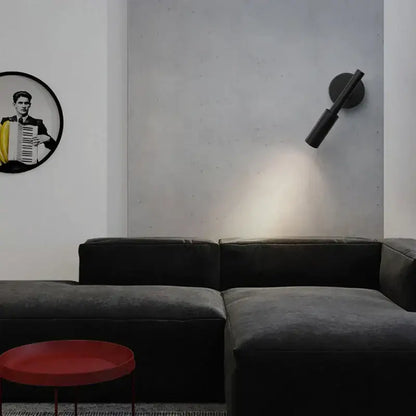 Modern black rotatable led wall lamp bedroom spotlight