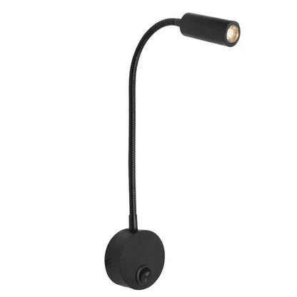 Modern black rotatable led wall lamp bedroom spotlight