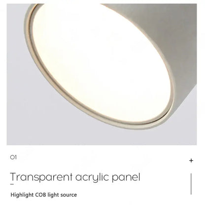 Modern black rotatable led wall lamp bedroom spotlight