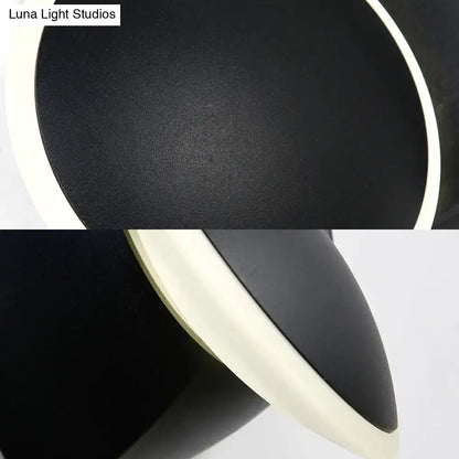 Modern black rotatable led wall sconce bedroom light fixture