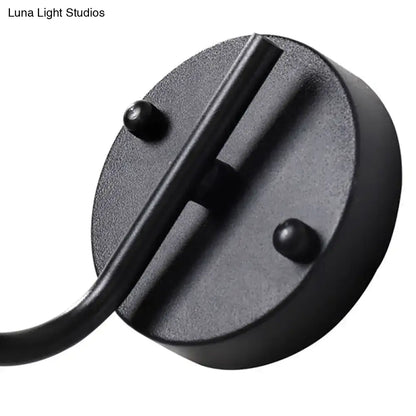 Modern black sconce light with milk glass shade living room