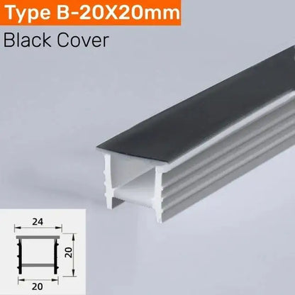Modern black silicone tube flexible led channel outdoor light