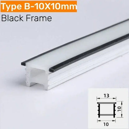 Modern black silicone tube flexible led channel outdoor light