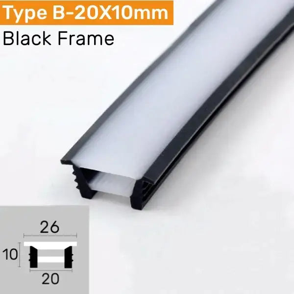 Modern black silicone tube flexible led channel outdoor light