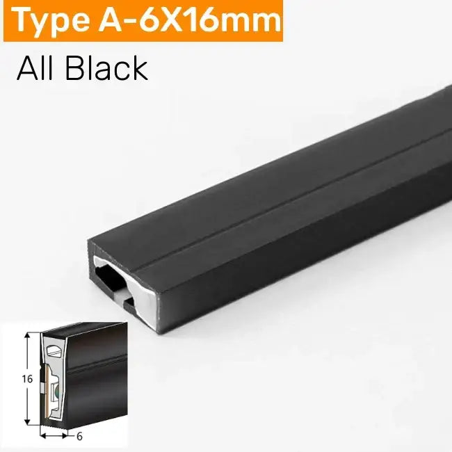 Modern black silicone tube flexible led channel outdoor light