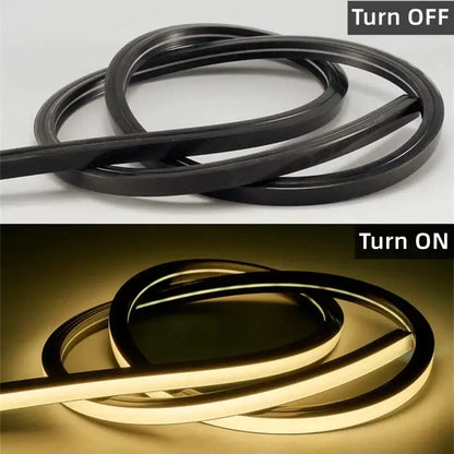Modern black silicone tube flexible led channel outdoor light