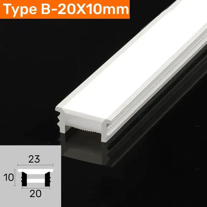Modern black silicone tube flexible led channel outdoor light