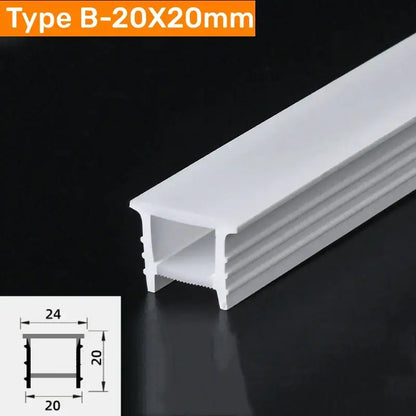 Modern black silicone tube flexible led channel outdoor light