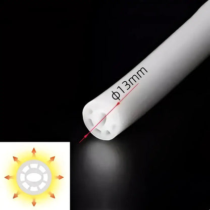 Modern black silicone tube flexible led channel outdoor light