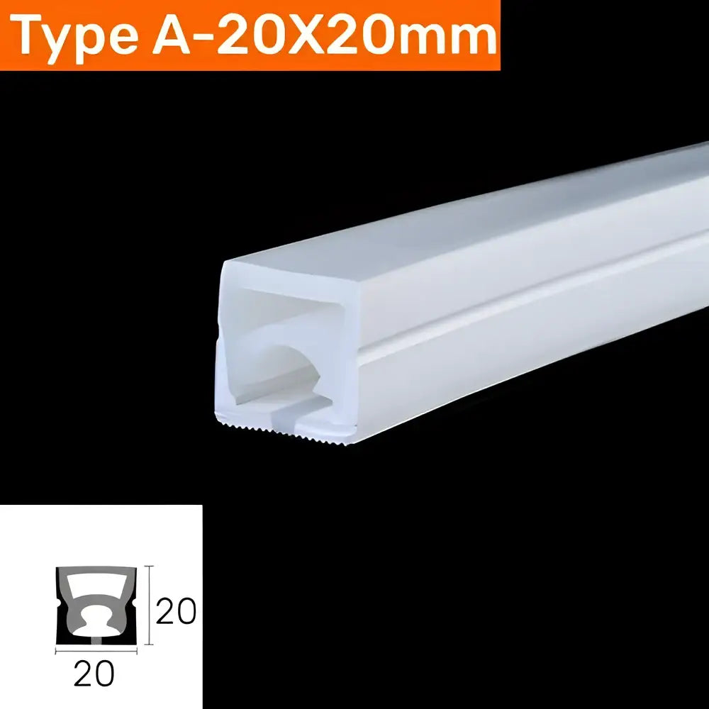 Modern black silicone tube flexible led channel outdoor light
