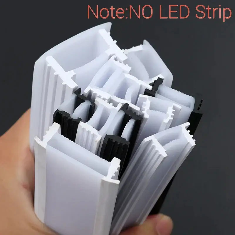 Modern black silicone tube flexible led channel outdoor light