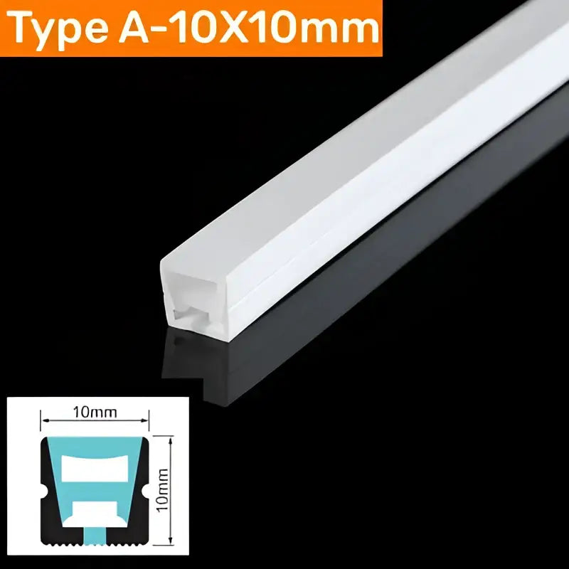 Modern black silicone tube flexible led channel outdoor light