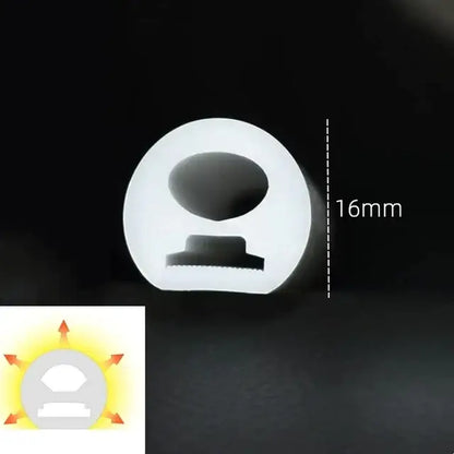 Modern black silicone tube flexible led channel outdoor light