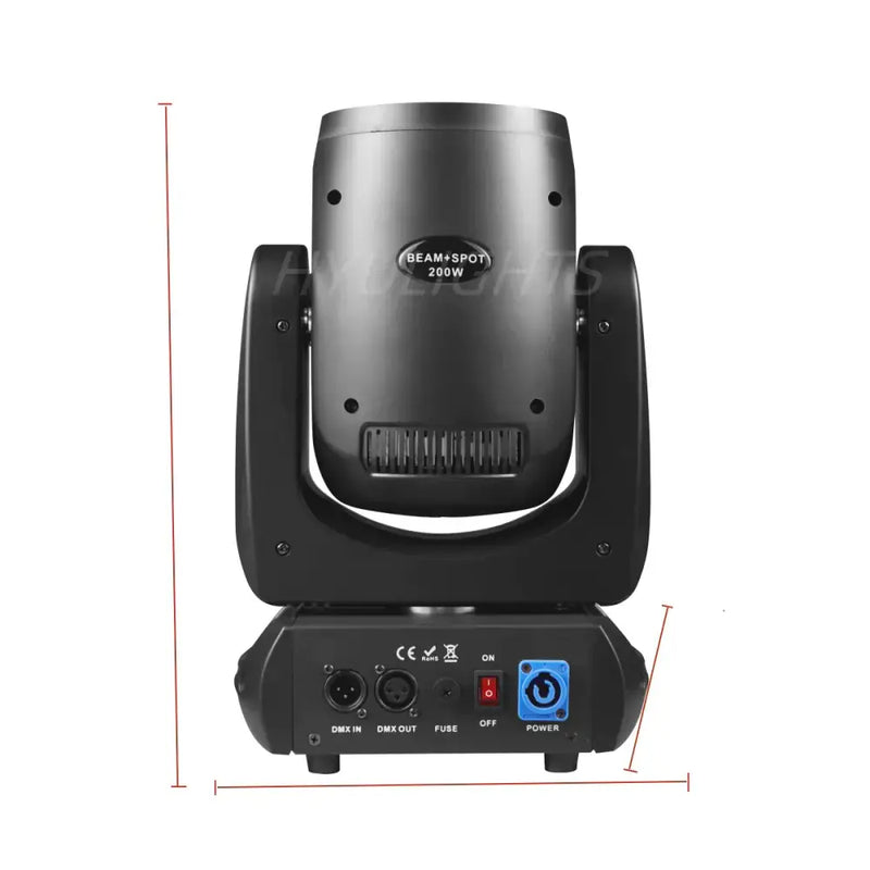 Modern black & silver 200w mini led moving head – stage light