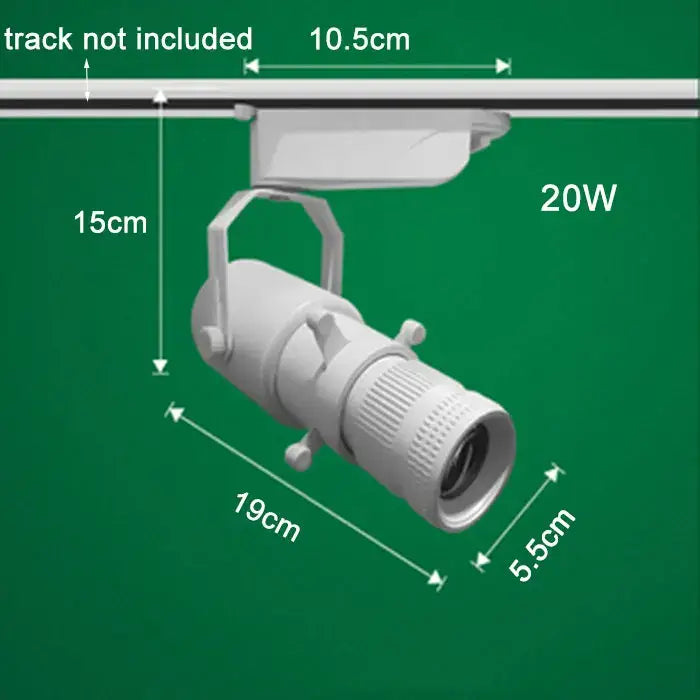 Modern black & silver adjustable led track spotlights gallery light