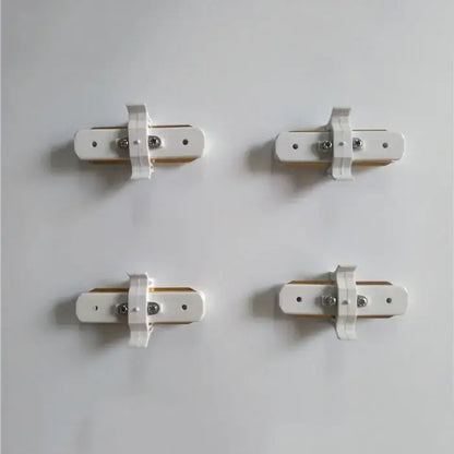 Modern black & silver ceiling track rail connector set kitchen light