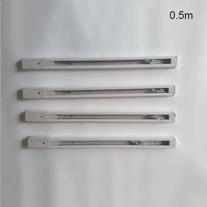 Modern black & silver ceiling track rail connector set kitchen light