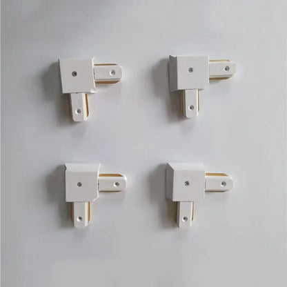 Modern black & silver ceiling track rail connector set kitchen light