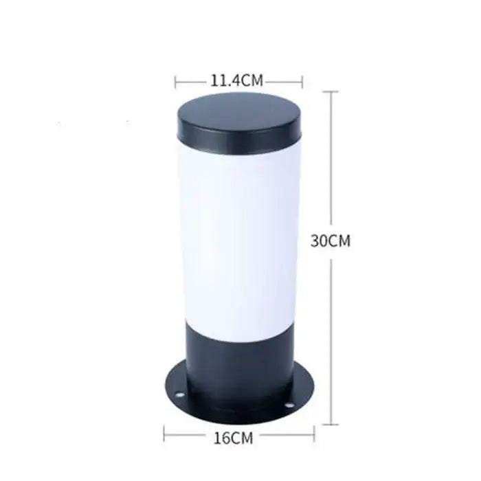 Modern black & silver landscape path light garden decor